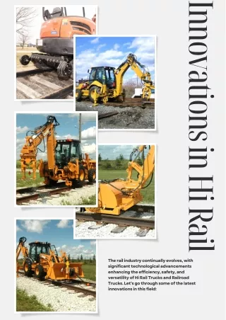 Innovations in Hi Rail and Railroad Trucks Technology What's New