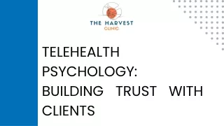 Telehealth Psychology Building Trust with Clients