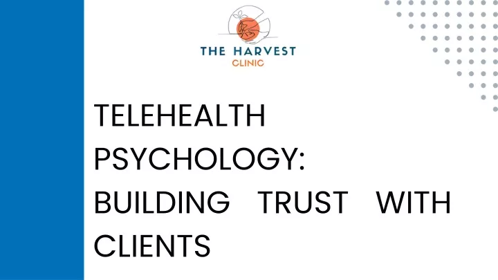 telehealth psychology building trust with clients