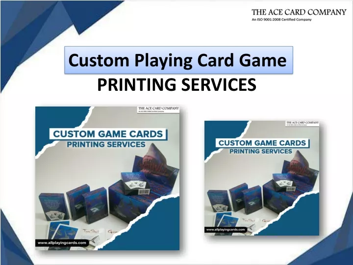 custom playing card game