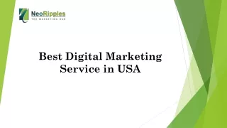 Best Digital Marketing Agency in USA