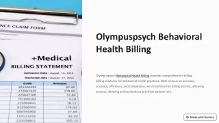 Behavioral Health Billing Company & Billing Solutions