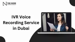 IVR Voice Recording Service in Dubai