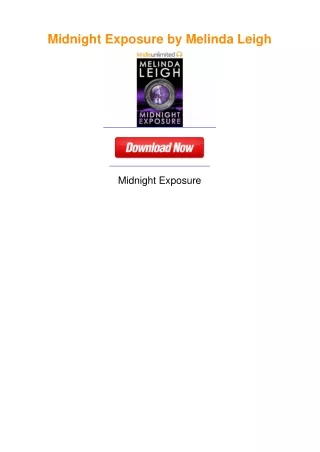 Midnight Exposure by Melinda Leigh