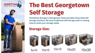 The Best Georgetown Self Storage and Vehicles Storage Services