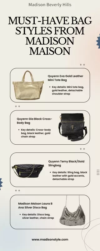Must-Have Bag Styles from Madison Maison
