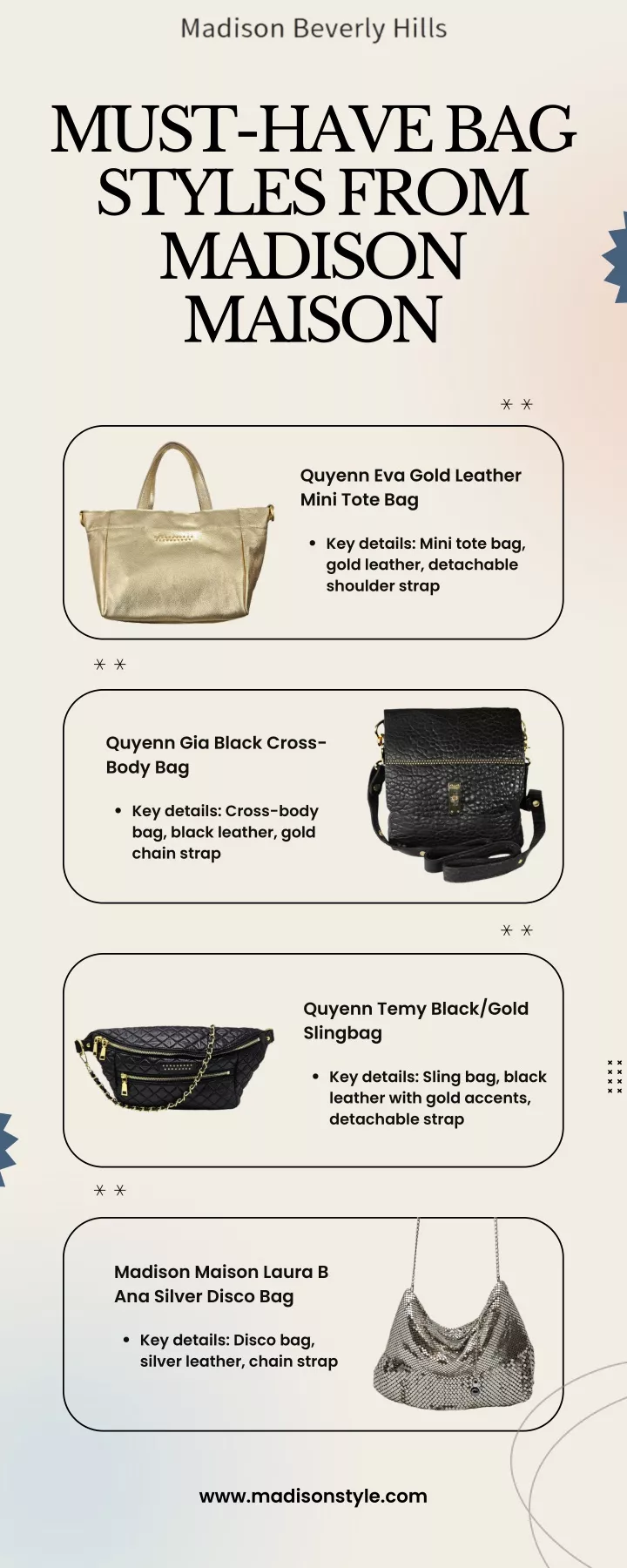 must have bag styles from madison maison