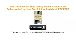 The Lion in the Lei Shop (Nancy Pearlâ€™s Book Lust Rediscoveries) by Kaye Starbird