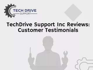 TechDrive Support Inc Reviews: Customer Testimonials