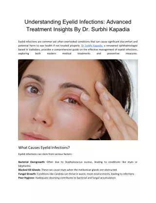 Understanding Eyelid Infections