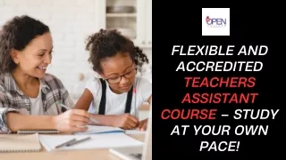 Enroll in a Teachers Assistant Course with UK Open College Today!