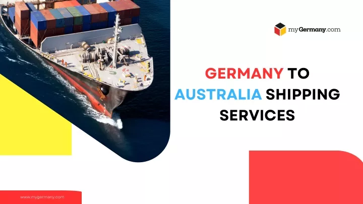 germany to australia shipping services