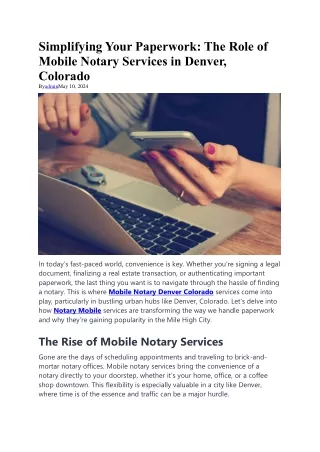 simplifying your paperwork the role of mobile