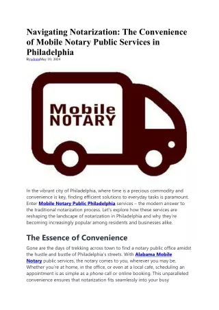 navigating notarization the convenience of mobile