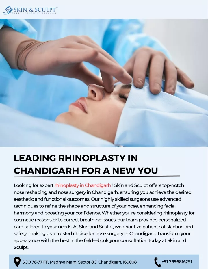 leading rhinoplasty in chandigarh for a new you