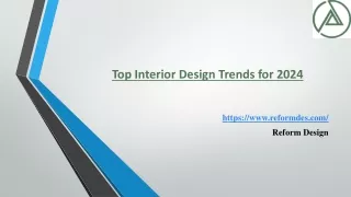 Top Interior Design Trends for 2024