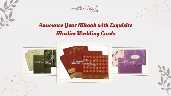 announce your nikaah with exquisite muslim