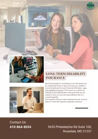 Long-Term Disability Insurance Rosedale  - Versa Business Systems