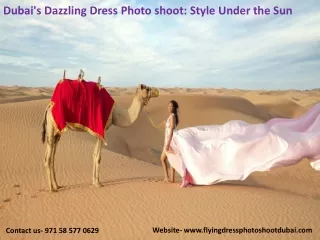 Dubai's Dazzling Dress Photoshoot Style Under the Sun