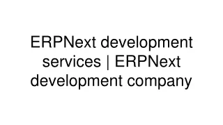 ERPNext development services _ ERPNext development company