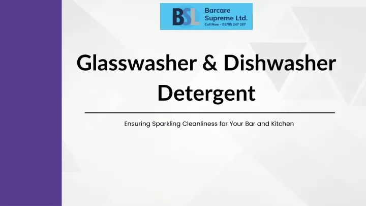 glasswasher dishwasher detergent