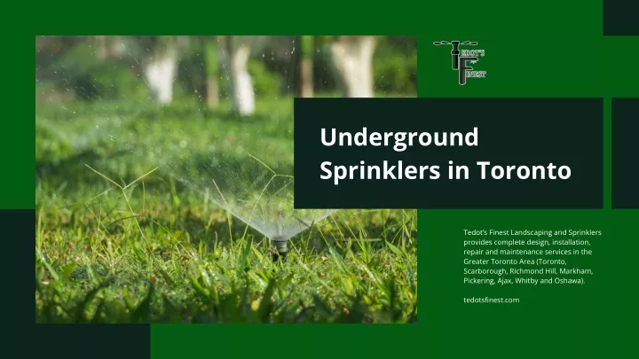 underground sprinklers in toronto