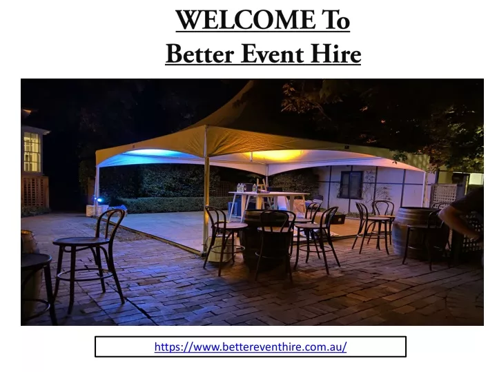 welcome to better event hire