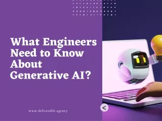 What Engineers Need to Know About Generative AI?