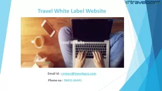 travel white label website
