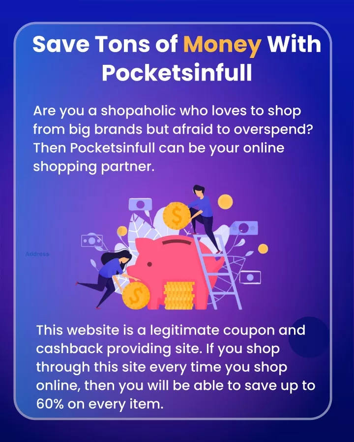 save tons of money with pocketsinfull