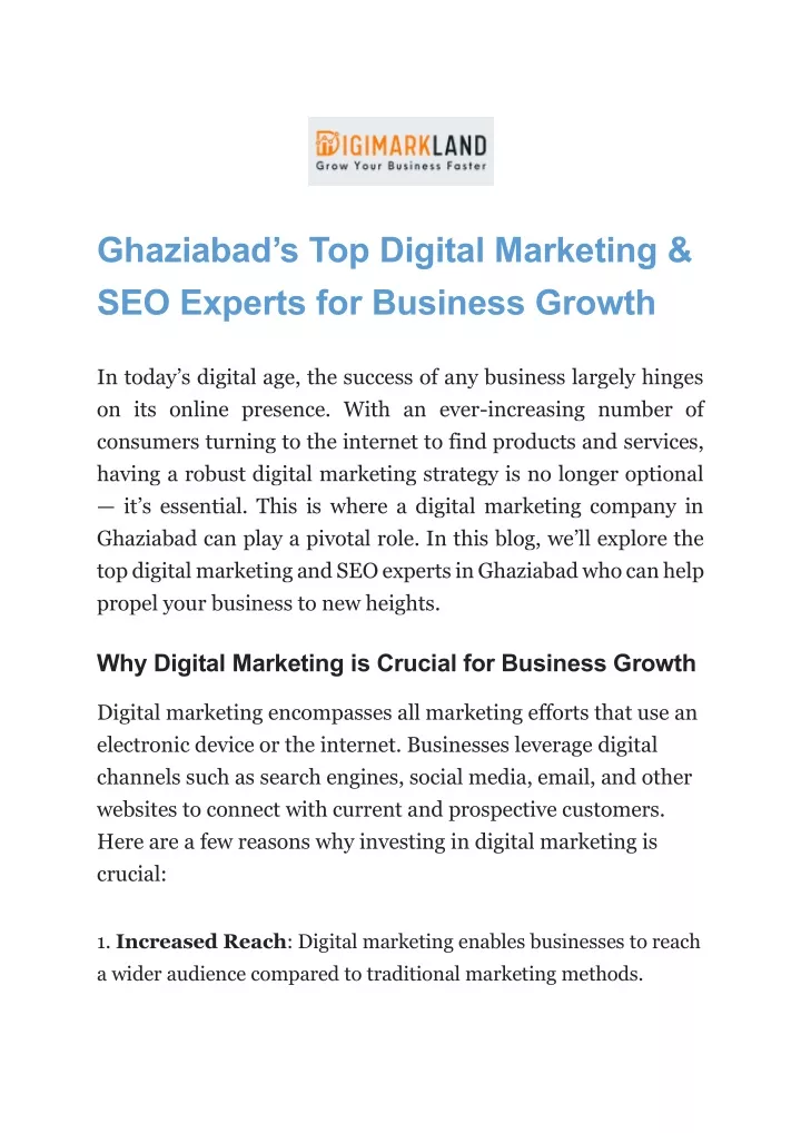 ghaziabad s top digital marketing seo experts