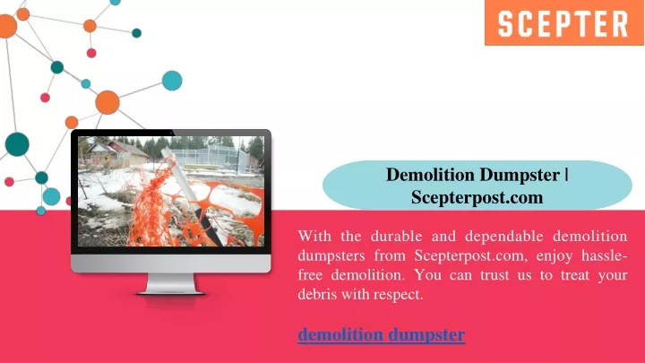 demolition dumpster scepterpost com
