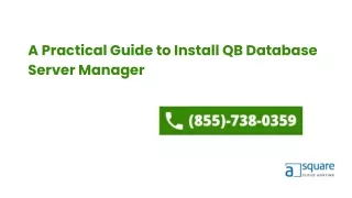 A Practical Guide to Install QB Database Server Manager