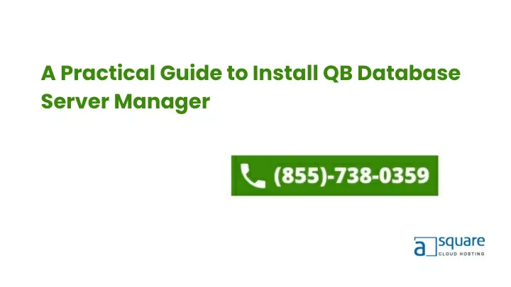 a practical guide to install qb database server