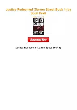 Justice Redeemed (Darren Street Book 1) by Scott Pratt