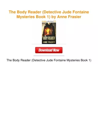 The Body Reader (Detective Jude Fontaine Mysteries Book 1) by Anne Frasier
