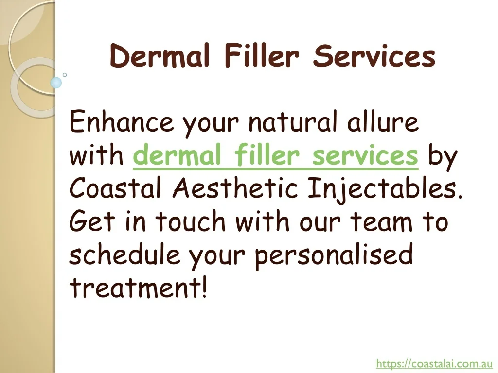 PPT - Dermal Filler Services PowerPoint Presentation, free download ...