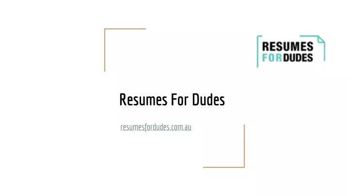 resumes for dudes