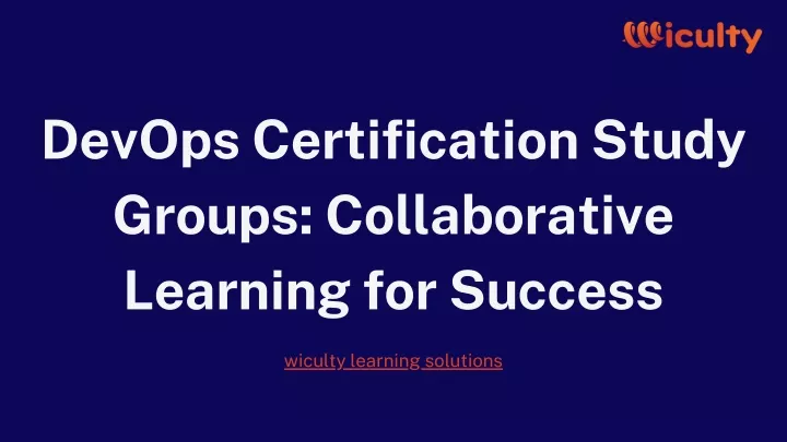 devops certification study groups collaborative