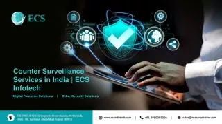 Counter Surveillance Services in India  ECS Infotech