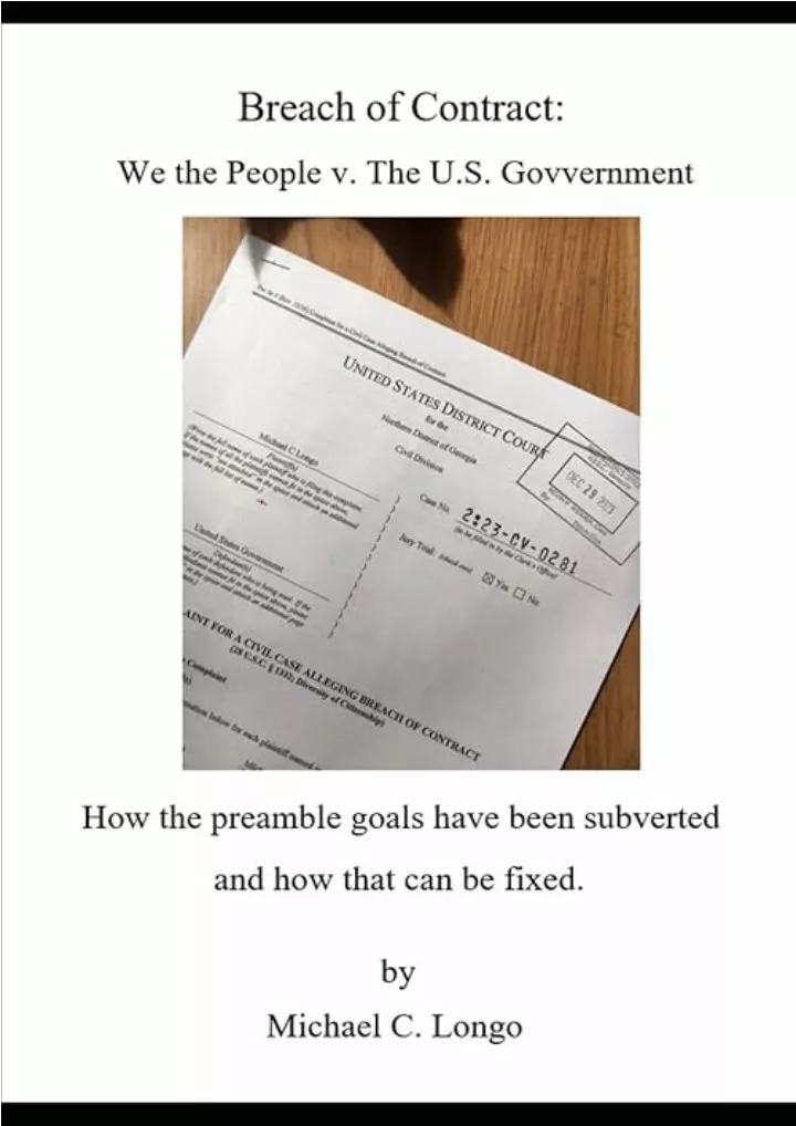 PPT - download pdf Breach of Contract: We the People Vs the US ...