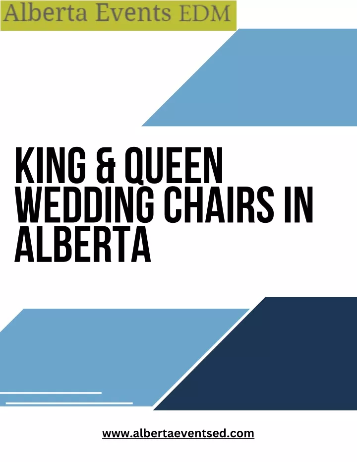 king queen wedding chairs in alberta