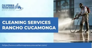 Professional Cleaning Services in Rancho Cucamonga - California Pressure Washer