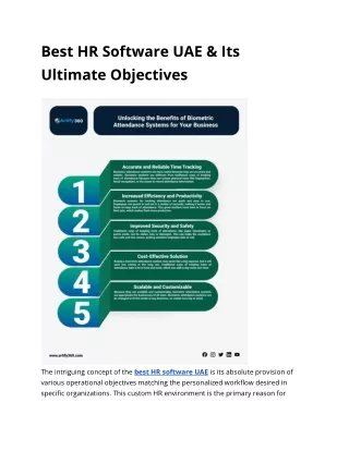 best hr software uae its ultimate objectives