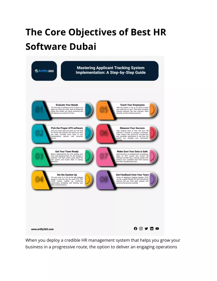 the core objectives of best hr software dubai