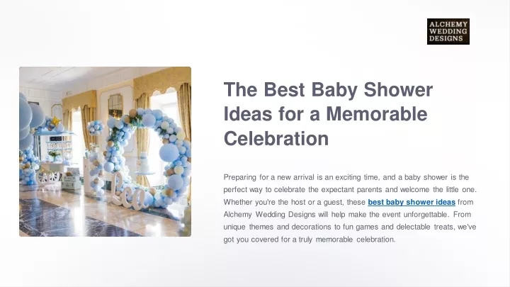 the best baby shower ideas for a memorable