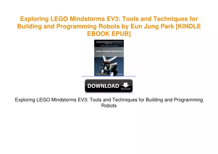 exploring lego mindstorms ev3 tools