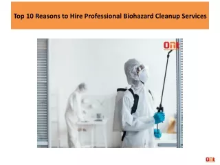 Top 10 Reasons to Hire Professional Biohazard Cleanup Services