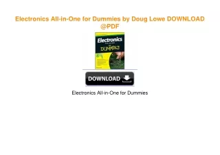 Electronics All-in-One for Dummies by Doug Lowe DOWNLOAD @PDF