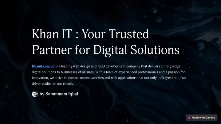 khan it your trusted partner for digital solutions